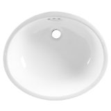 Basin with drain in towards back of bowl