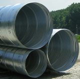 Corrugated spiral metal culvert pipe