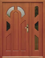 exterior door with side light