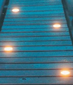 Lit wheelchair ramp
