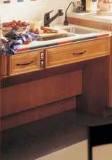 Under sink knee space